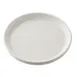 TableCraft Products 12704 - Terra Collection White 6" Round Melamine Serving Plate, 6" x 6" x 0.625" 1 image