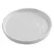 TableCraft 12761 - Ridge Collection Reusable Melamine Plate 6" Round White Gloss, 6"x6"x0.75" 1 image