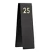 TableCraft Products 12796 - 1-25 Number Tents, 2" x 2" Stainless Steel, Black Powder Coated, Set 1 image