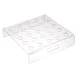 TableCraft 12817 Ice Cream Cone Holder, 15-3/4" x 15-3/4" x 3-1/2" Square Acrylic, Holds 25 Cones 1 image