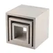 TableCraft Products 12895 - Barclay Square Riser, 9" x 9" x 9", Gray Rubberwood Display Stand - Set 1 image