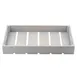 TableCraft Products 12896 - Gastronorm Crate, 20-3/4" x 12-3/4" x 2-3/4", Rectangular, Gray Painted Wood 1 image
