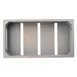 TableCraft 12897 - 1/2 Gastronorm Wooden Serving Crate, 12-3/4" x 10-3/8" x 2-3/4", Gray, Rectangular 1 image