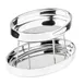 TableCraft Products 12914 - Oval Seafood Tower, 2-Tier, 14" x 9-1/2" x 8-1/2" H, Stainless, Mirror 1 image
