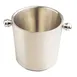 TableCraft Products 12932 Wine Bucket Cooler, 4½ Qt Steel Brushed, 11" x 8¼" x 8½" with Knobs 1 image