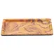 TableCraft Products 12953 - 11" x 5-3/4" Rectangular Melamine Serving Tray, Olive Wood Decal 1 image