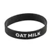 TableCraft 13073 Oat Milk Creamer Band Sign - 3-1/4" x 3-1/4" x 3/4", Black Silicone 1 image