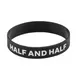 TableCraft Products 13075 Black Silicone Creamer Band, Half & Half, 3-1/4" x 3-1/4" x 3/4" 1 image