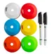 TableCraft Products 13095 Multi-Color Silicone Tip Top Squeeze Bottle 63mm with Two Markers - 6/Set 1 image