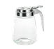 TableCraft 1370 Syrup Pourer – 8 oz Modern Glass Dispenser, Chrome Plated Metal Top, Dishwasher Safe 1 image