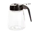 TableCraft 1371BK Syrup Pourer - 12oz Glass Jar, Black ABS Top, Dishwasher Safe, Fits Rack 1370R 1 image