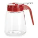 TableCraft Products 1371RE - Glass Syrup Dispenser, 12 Oz, Red ABS Top, Safe, Fits Rack 1370R 1 image