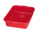 TableCraft Products 1529R Red Bus Box Tub, 21.5" x 15.75" x 5" HDPE, Pebbled Finish, Reinforced Handles, Stackable, Dishwasher Safe, FDA/NSF, Made in USA 1 image