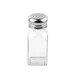 TableCraft Products 154S&P-2 Salt & Pepper Shaker, 3 oz, 1-1/2" x 1-1/2" x 4", Steel Top, Glass Set 2 image
