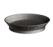 TableCraft Products 157512BK - 12" Round Platter Basket, Black Polypropylene, 150°F, NSF USA 1 image
