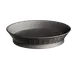 TableCraft 15759BK Fast Food Basket - 9" Round, 1-3/4" H, Black Polypropylene, Heat-Resistant, NSF, Made in USA 1 image