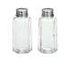 TableCraft 157S&P Salt/Pepper Shaker – 2 oz., 1‑5/8" dia. x 3‑3/4" H, Glass & Stainless Steel 1 image