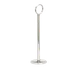 TableCraft 1912 Number Stand, 12" Flat Bottom, Chrome Plated, 10-12" Height, 1-4" Width 1 image