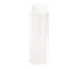 TableCraft 2108C-1 Squeeze Bottle – 8 oz Clear Polyethylene, 38mm Wide Mouth, White Hinged Top 1 image