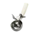TableCraft 2110 - 10‑Size Ivory Handle Stainless Steel Ice Cream Disher, 3‑1/4 oz, 8.75" x 3.5" x 1.75" 1 image