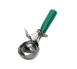 TableCraft 2112 - 12‑Size Green 18/8 Stainless Steel Ice Cream Disher 3‑1/8 oz 8.625” x 3.5” x 1.75” 1 image