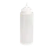 TableCraft 23363C Squeeze Bottle – 32 oz Clear WideMouth Polyethylene, NSF 1 image