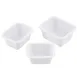 TableCraft Products 240008 Sauce Cup, 2 oz, 2‑5/8" x 2‑1/8" x 1‑1/4", Rectangular Melamine, White 2 image