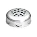 TableCraft 260TCH - Perforated Silver Plastic Cheese Shaker Top, Chrome Plated, Fits Glass Shakers 1 image