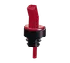 TableCraft 295R Red Liquor Pourer, Free-Flow, Collared Spout, BPA-Free Plastic, Hand Wash Only, 12/Bag 1 image