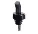 TableCraft 295X Liquor Pourer - Free Flow, BPA-Free Plastic, Black Spout, Collar, Smoke, Hand Wash Only, 12/Pack 1 image