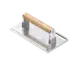 TableCraft Products 3004 Steak Weight, 8-1/4" x 4-1/4" x 1-1/2", Cast Aluminum, Wood Handle 1 image