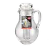 TableCraft Products 319 - 2 Qt Clear Plastic Pitcher with Handle, Lid, Ice Core, Dishwasher Safe 2 image
