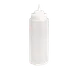 TableCraft 3263C Squeeze Bottle – 32oz WideMouth, Clear Polyethylene, 63mm Opening, Dishwasher Safe 1 image