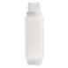 TableCraft Products 3263C2F Squeeze Bottle, 32 oz LDPE, 63 mm Mouth, Double Tip, Clear/White Cap 1 image