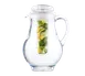 TableCraft 328 3-Qt Clear Polycarbonate Pitcher, Center Ice Core, Handle & Lid, Dishwasher Safe 1 image