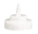 TableCraft 363TC Squeeze Bottle Cap Top – Clear Wide-Mouth 63mm Cone Tip, NSF Plastic 1 image