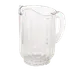 TableCraft 364 - 60 oz Clear BPA‑Free SAN Plastic Restaurant Water Pitcher with Handle 1 image