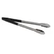 TableCraft Products 3716BKEU Utility Tongs, 16" Black Vinyl-Coated Spring Steel, Dishwasher Safe 1 image