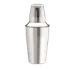 TableCraft Products 377 - 28oz Stainless Steel 3-Piece Cocktail Shaker Set Strainer & Cap - 3/Set 1 image