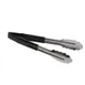 TableCraft 3774BKEU Utility Tongs, 9-1/2" Vinyl-Coated Spring Steel, Black, Dishwasher Safe 1 image