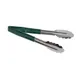 TableCraft 3774GEU Utility Tongs – 9-1/2" Vinyl-Coated Spring Steel, Green, Dishwasher Safe 1 image