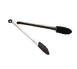 TableCraft Products 4012BK Tongs, 12"-13" Lock Steel, Black Silicone Tip, 400°F, Dishwasher Safe 1 image