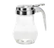 TableCraft 406 Syrup Pourer – 6oz Teardrop Glass, Chrome Metal Top, Dishwasher‑Safe, 1371R – 12/Case 1 image