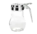 TableCraft Products 406CP Syrup Pourer 6 oz Teardrop Glass Chrome ABS Top Fits 406-2R/3R - 12/Case 1 image