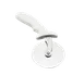 TableCraft 4106W Pizza Cutter – 4" Stainless Steel Wheel, White ABS Handle, Dishwasher Safe 1 image