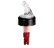 TableCraft Products 4246A 1 oz Liquor Pourer, Plastic, Clear Spout, Black Collar, Red Dip Tube, Hand Wash Only, Dozen 1 image