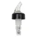 TableCraft 4248A Liquor Pourer – 1-1/4 oz Capacity, Plastic, Black Collar, Clear Spout , Sold by Dozen 1 image