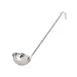 TableCraft Products 4708 8-Oz Stainless Steel Ladle, One-Piece, Dishwasher Safe, Built-In Hook 1 image