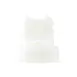 TableCraft Products 53TC2 - Clear Wide‑Mouth 53mm Double‑Tip Squeeze Bottle Top, Clear/White 1 image