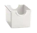 TableCraft Products 56W Sugar Packet Holder, 3¼" x 2½" x 2" White Plastic Styrene, Dishwasher Safe 1 image